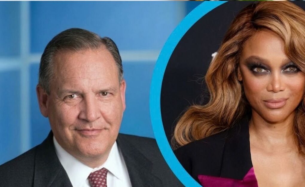 Tyra Banks and Greg Hayes